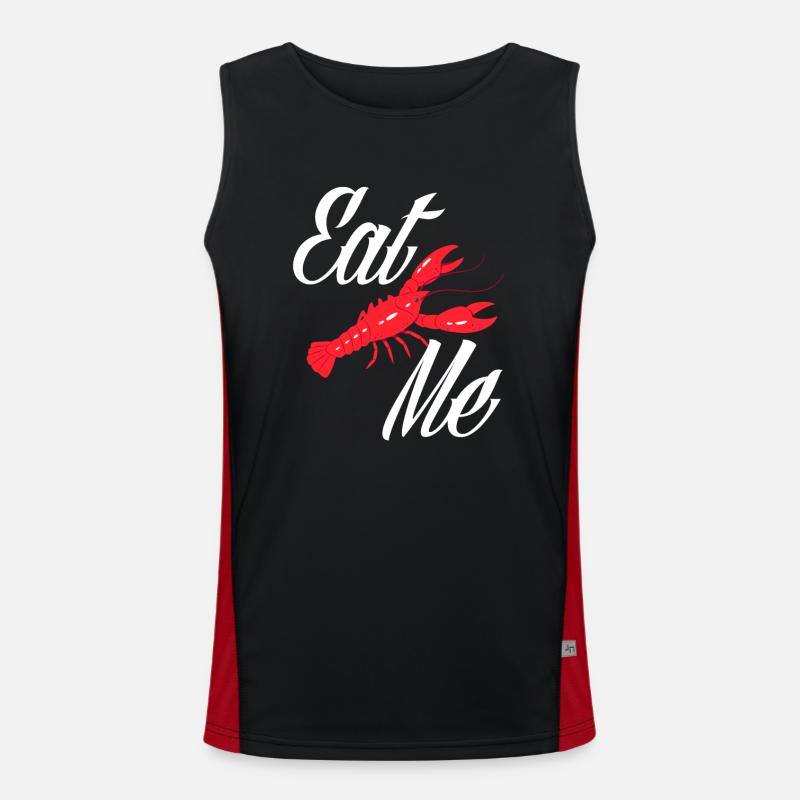 Crawfish Eat Me Men's Functional Contrast Tank Top 