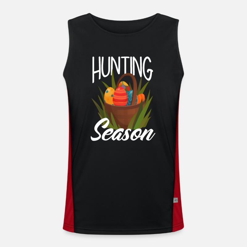 Hunts Season Easter Easter Eggs Men's Functional Contrast Tank Top 