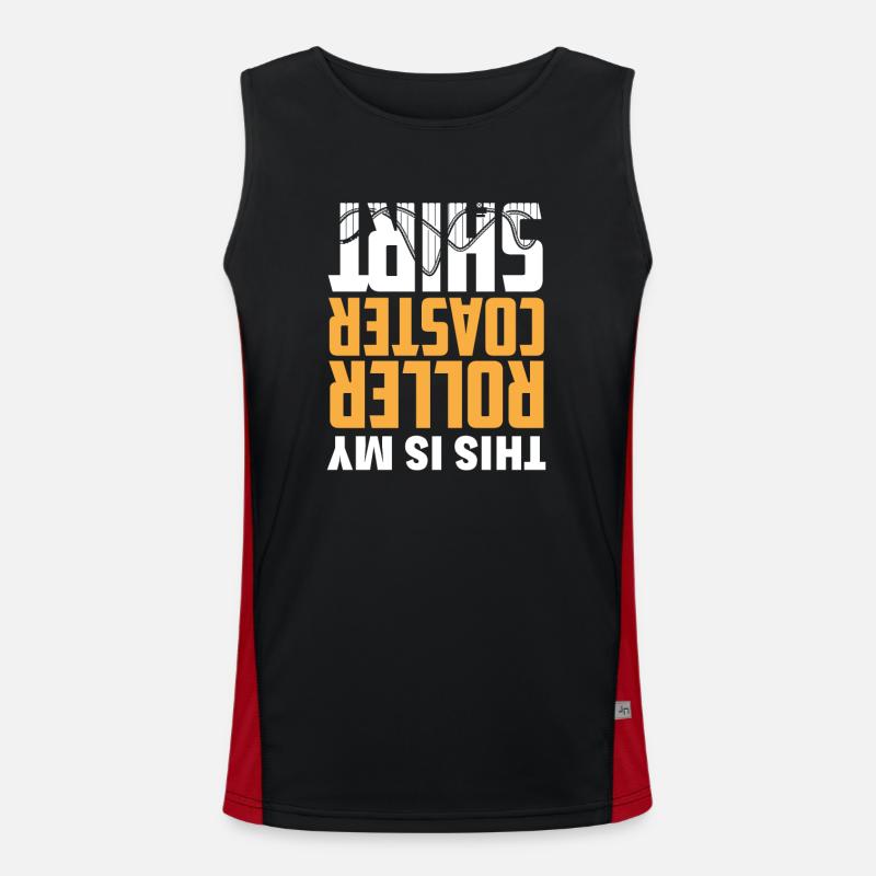 Achterbahn Funktionelles Kontrast-Tank Top für Männer 