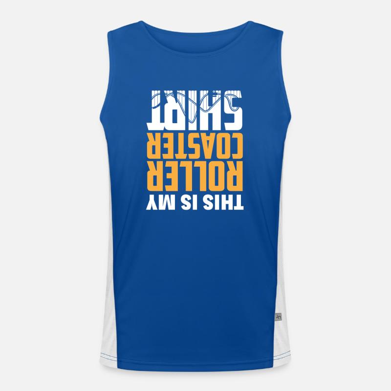 Roller coaster Men's Functional Contrast Tank Top 