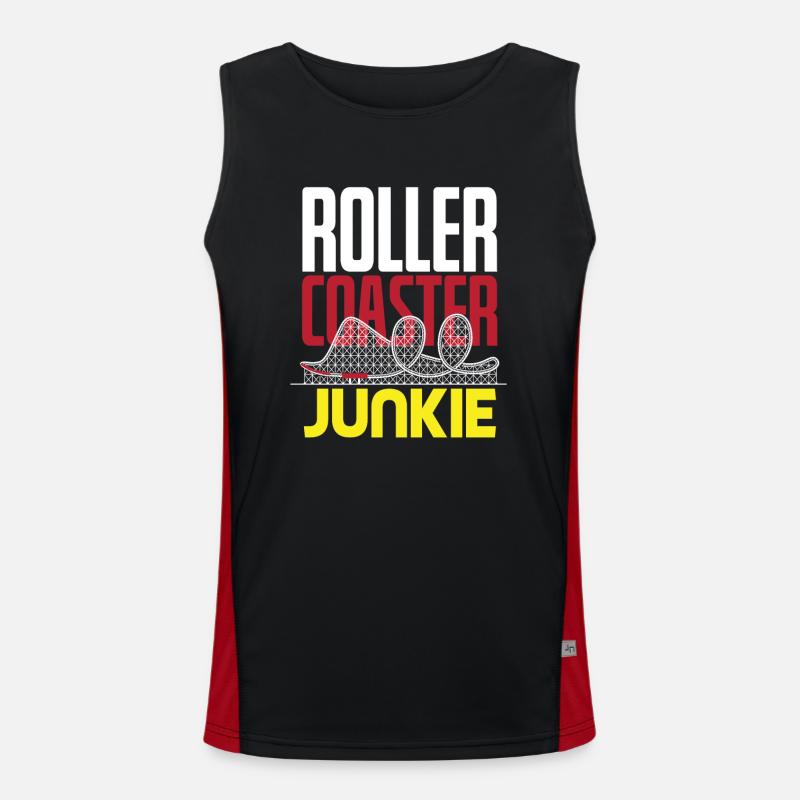 Roller Coaster Junkie Débardeur respirant contrasté Homme 