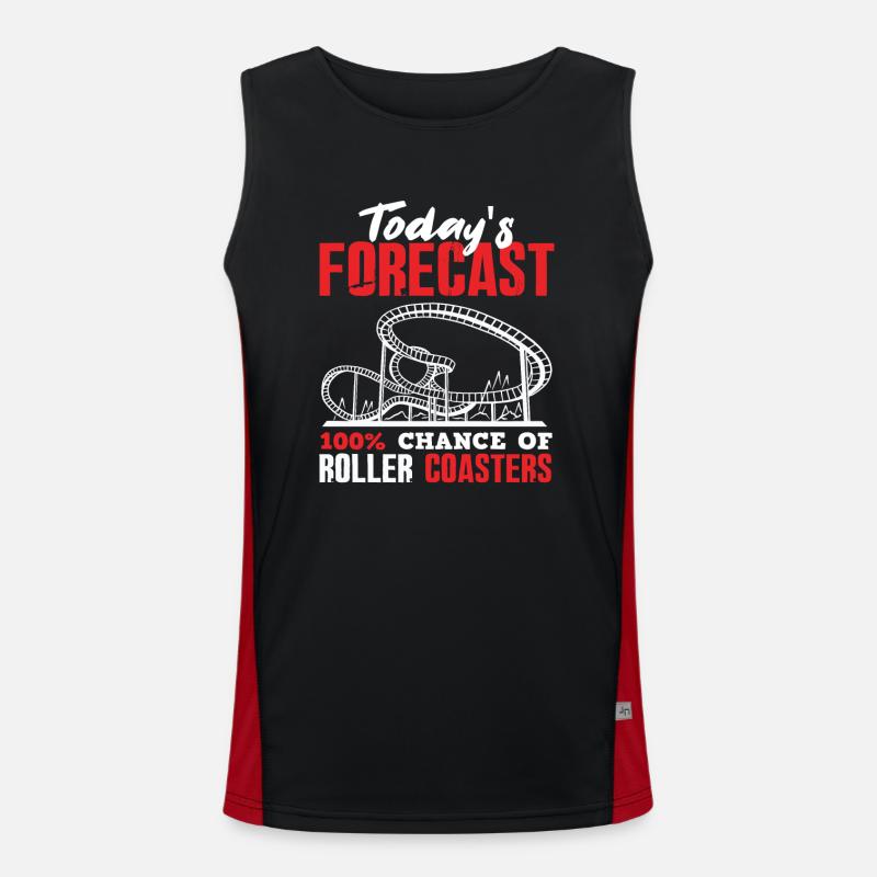 Roller Coaster Prediction Men's Functional Contrast Tank Top 
