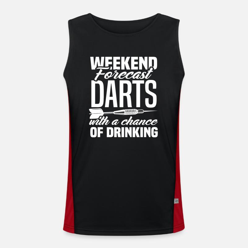 Weekend Darts Men's Functional Contrast Tank Top 