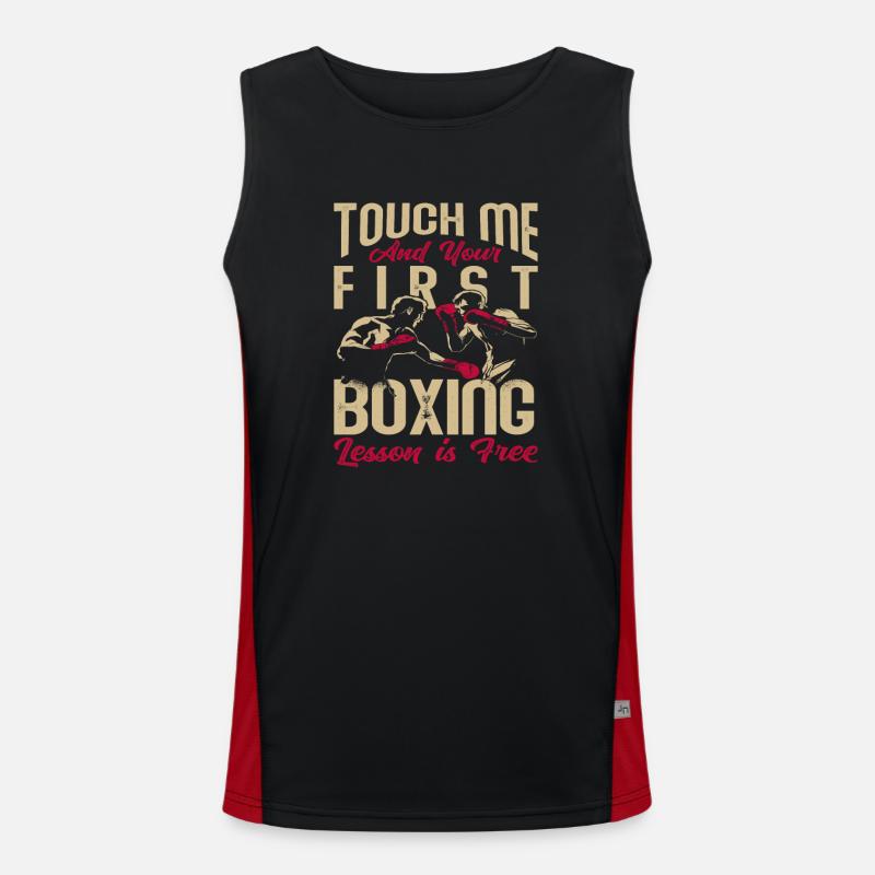 Drôle Boxe Boxer Hobby Débardeur respirant contrasté Homme 