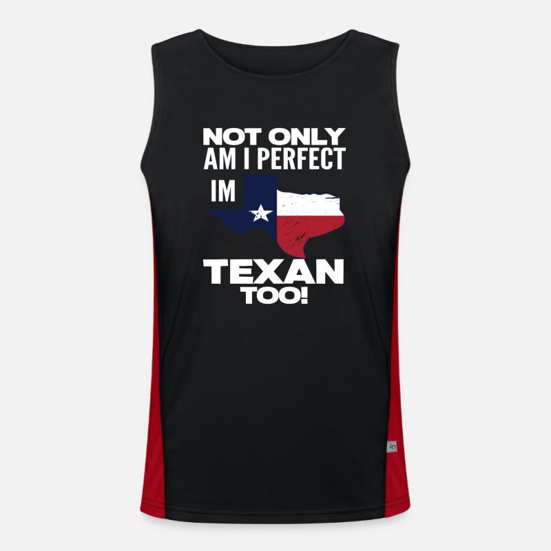 Texas Perfekt Texaner Funktionelles Kontrast-Tank Top für Männer 
