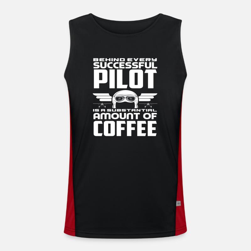 Pilot Coffee Pilots Débardeur respirant contrasté Homme 