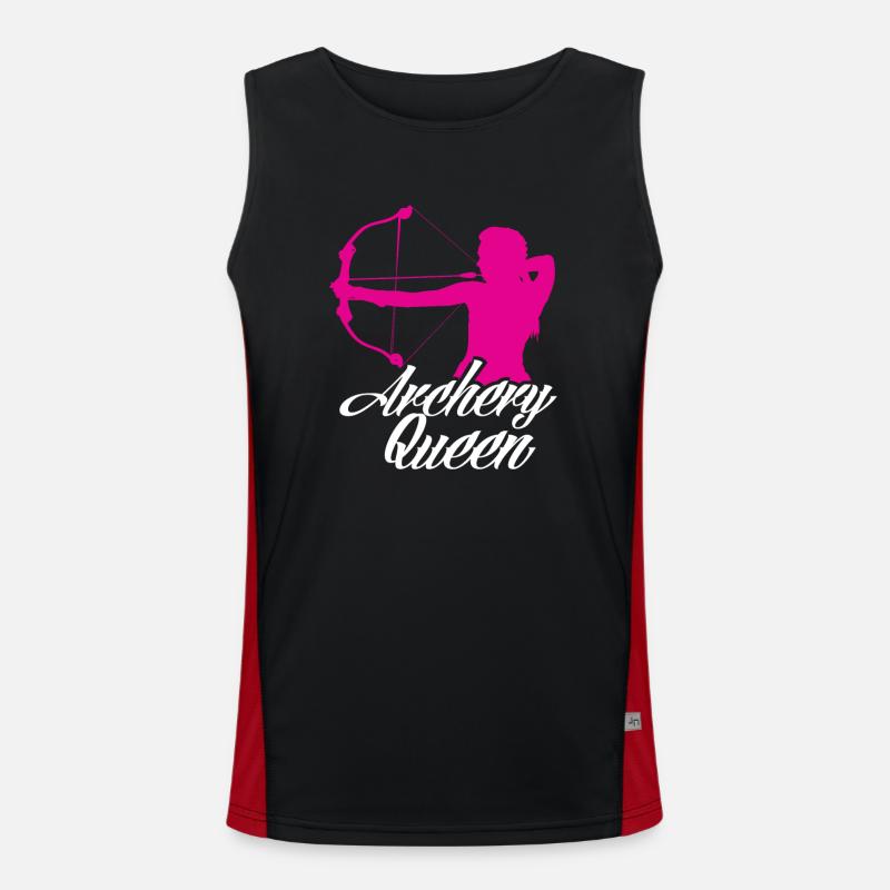 Bogenschießen Königin Funktionelles Kontrast-Tank Top für Männer 