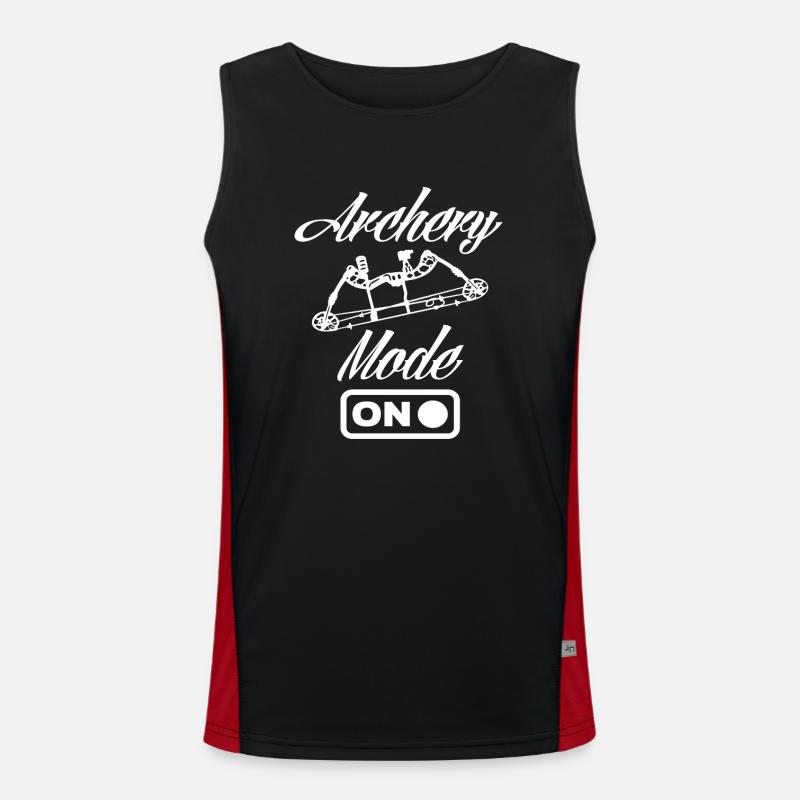 Bogen Modus Bogenschießen Funktionelles Kontrast-Tank Top für Männer 