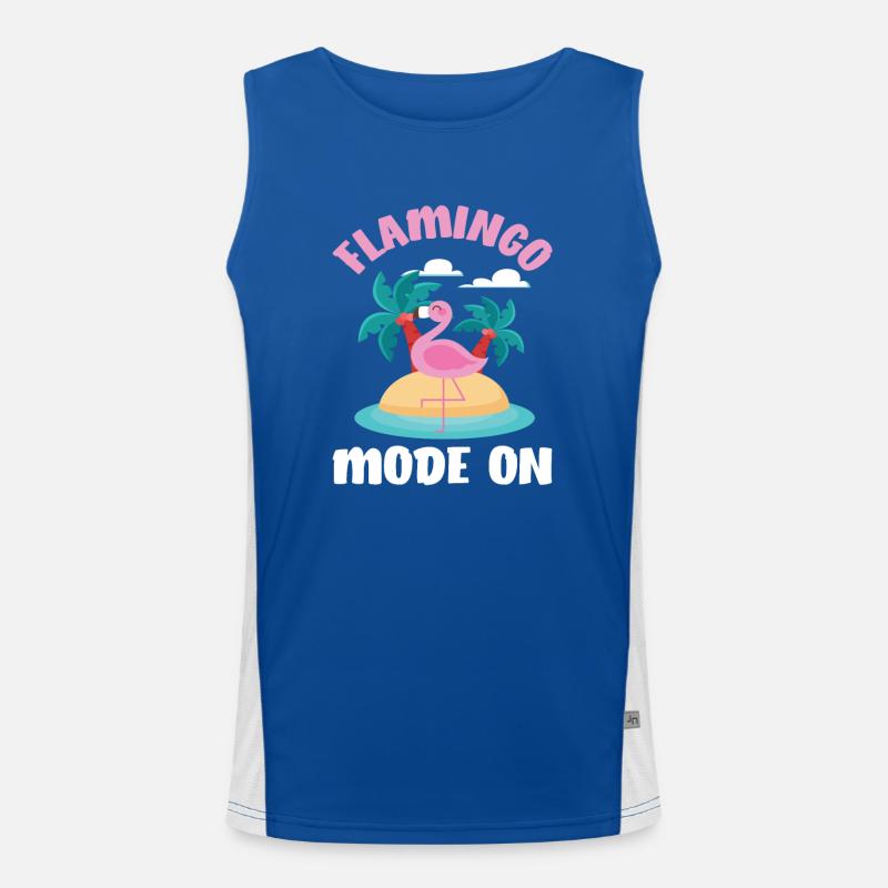 Flamingo Fabulous Men's Functional Contrast Tank Top 