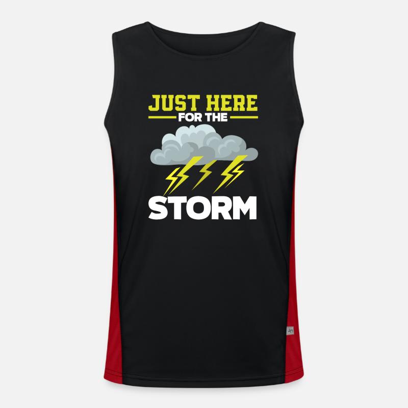 Only here for the storm storm chaser Men's Functional Contrast Tank Top 