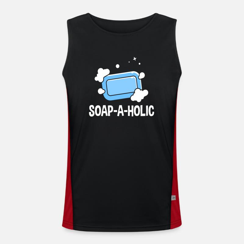 Soap Making Soap-A-Holic Men's Functional Contrast Tank Top 