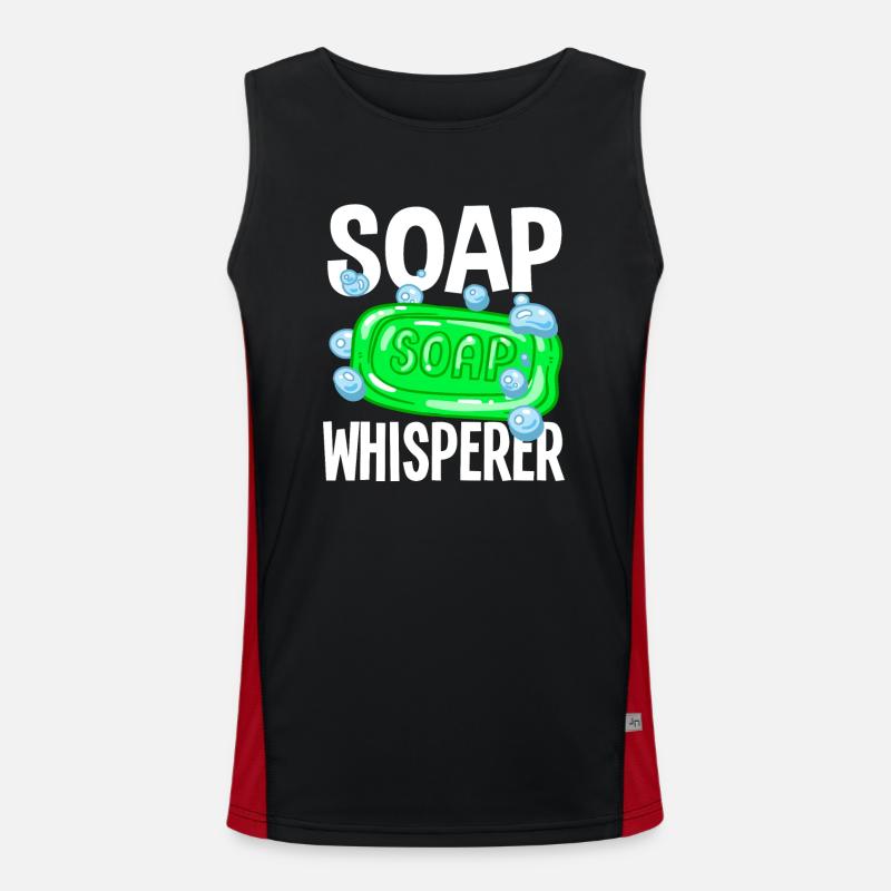 Soap Whisperer Soap Making Men's Functional Contrast Tank Top 