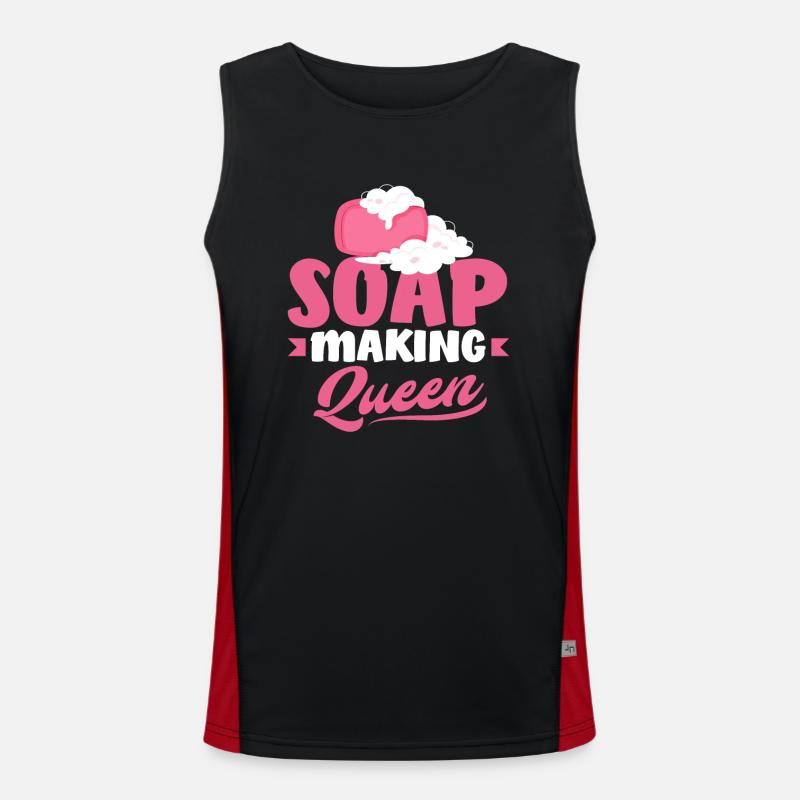 Soap Making Queen Soap Making Men's Functional Contrast Tank Top 