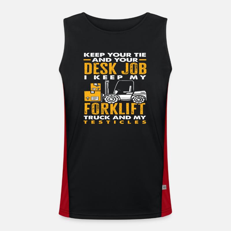 Keep your office job, I'll keep mine Men's Functional Contrast Tank Top 