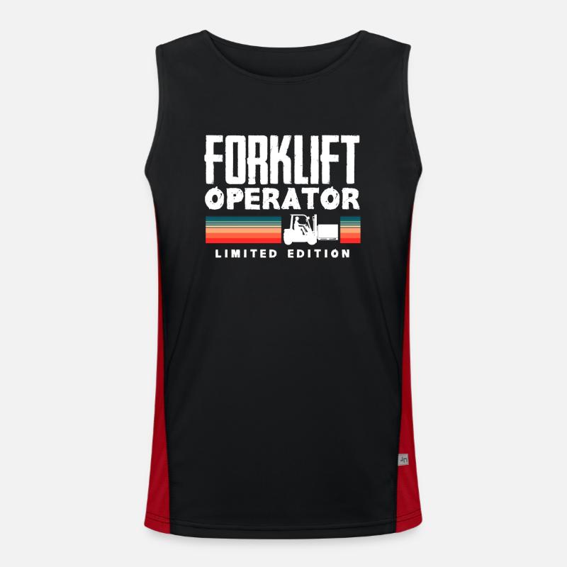 Forklift Driver Limited Edition Men's Functional Contrast Tank Top 