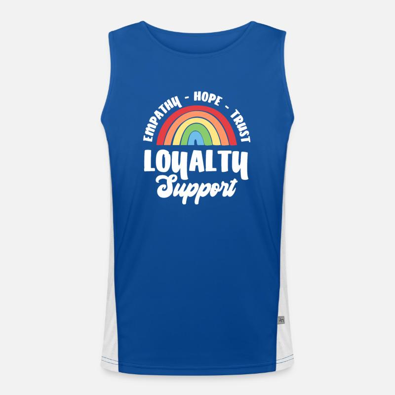 Empathy Hope Trust Loyalty Men's Functional Contrast Tank Top 