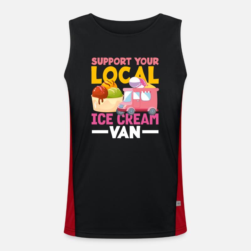 Support your cream lover Van Men's Functional Contrast Tank Top 