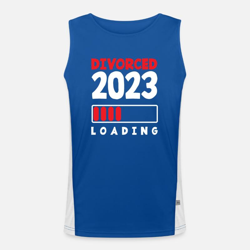 Geschieden 2023 Loading Scheidung Funktionelles Kontrast-Tank Top für Männer 