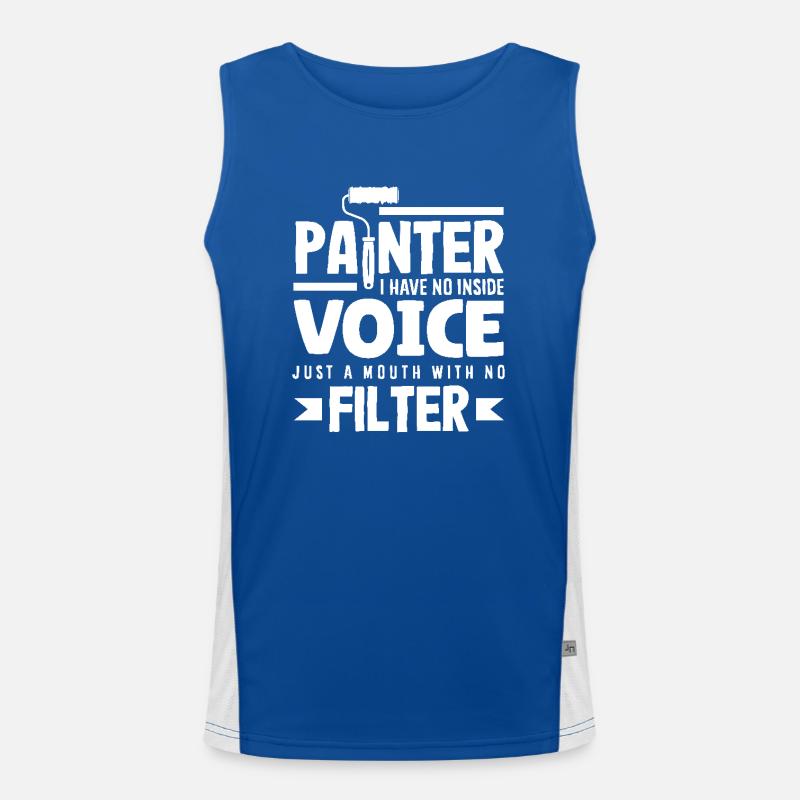 Maler Stimme Ohne Filter Funktionelles Kontrast-Tank Top für Männer 