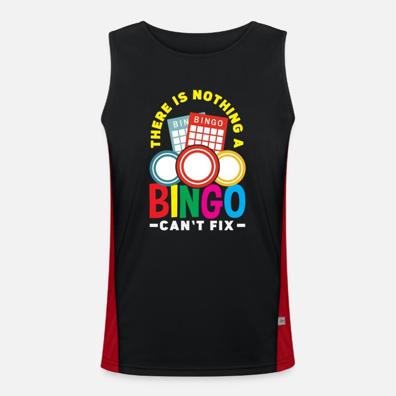 Bingo Can Fix Everything Fun Men's Functional Contrast Tank Top 