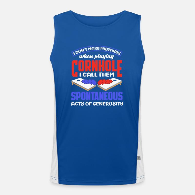 Cornhole Lover Générosité spontanée Débardeur respirant contrasté Homme 