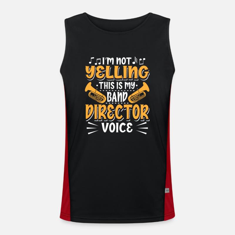 Marching Band Direktor Funktionelles Kontrast-Tank Top für Männer 