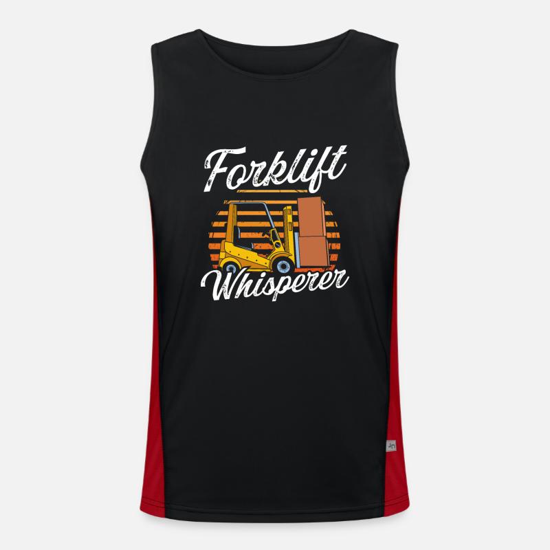 Gabelstapler Staplerfahrer Funktionelles Kontrast-Tank Top für Männer 