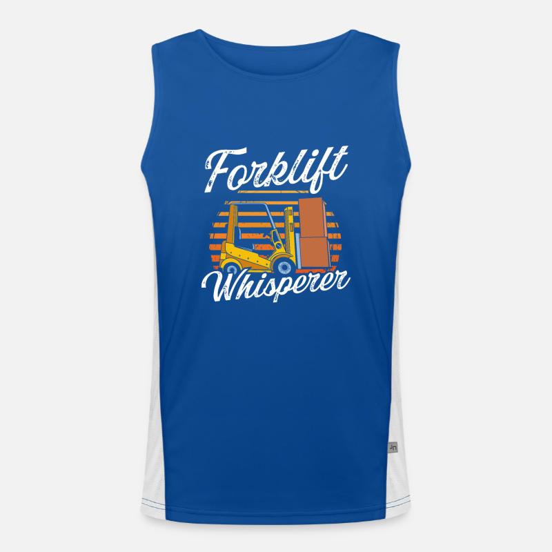 Forklift Whisperer Men's Functional Contrast Tank Top 