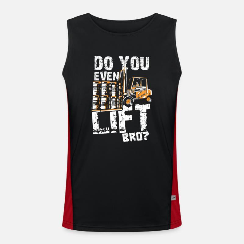 Gabelstapler Geschenkidee Funktionelles Kontrast-Tank Top für Männer 