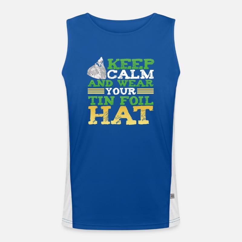 Funny Alien Men's Functional Contrast Tank Top 