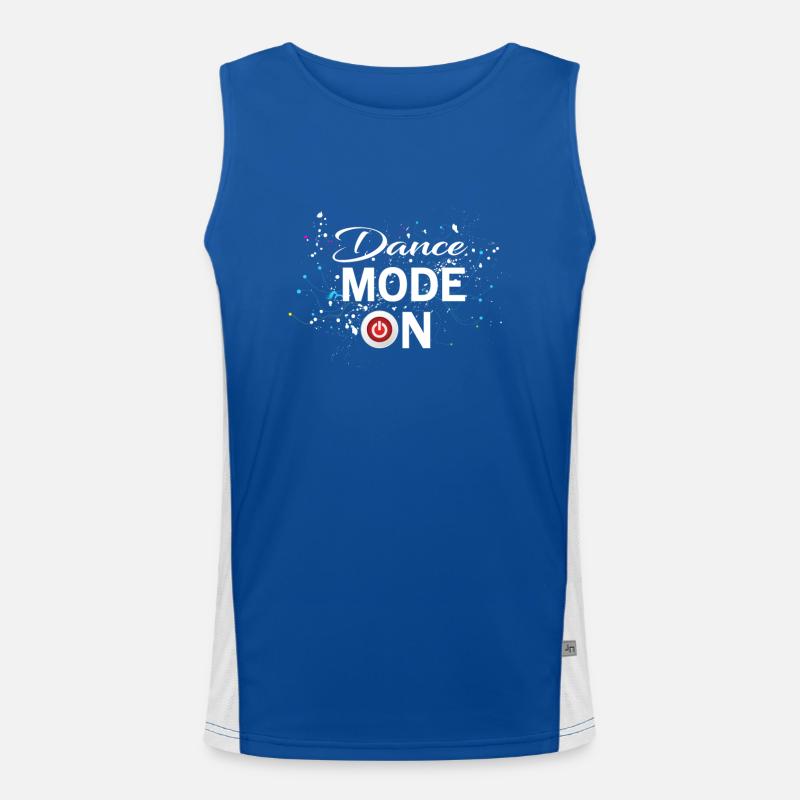 Dance Mode On - cool disco dancing design Funktionelles Kontrast-Tank Top für Männer 