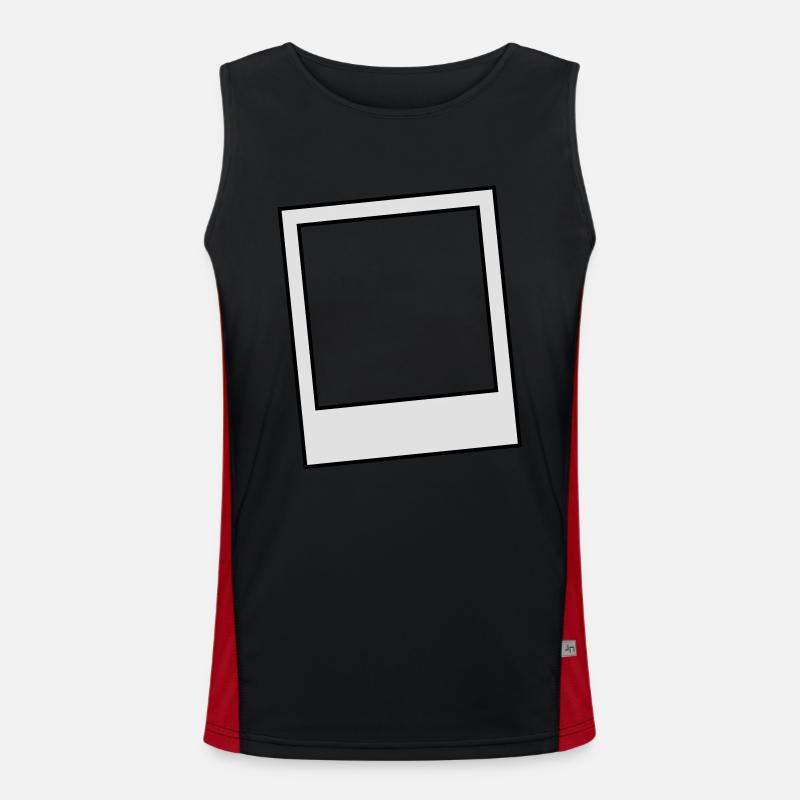 -Stil Rahmen Hintergrund hipster Funktionelles Kontrast-Tank Top für Männer 