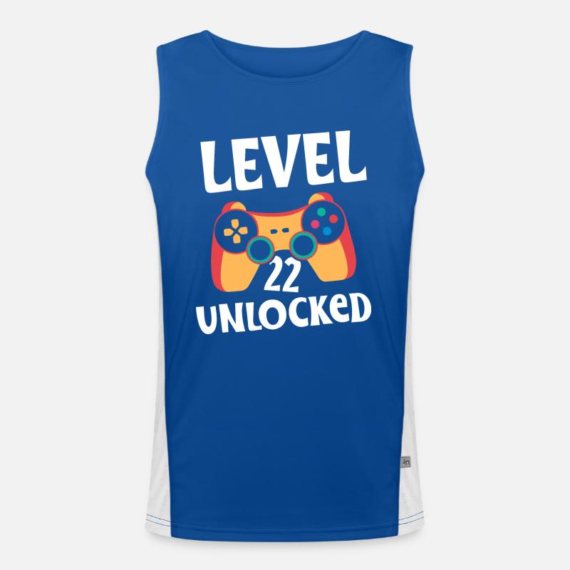 level 22 unlocked Funktionelles Kontrast-Tank Top für Männer 
