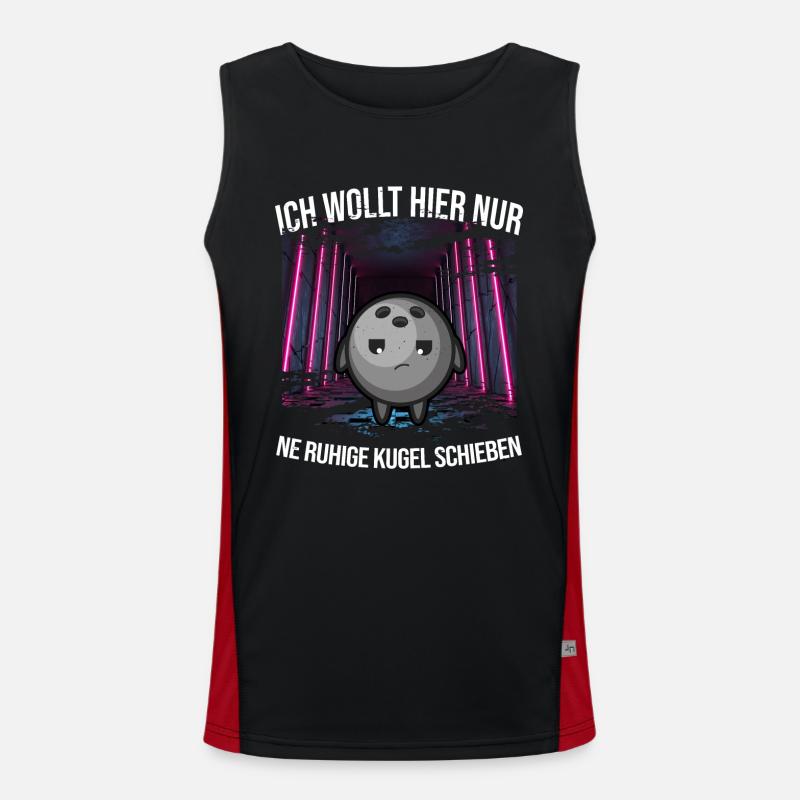 bowling bowlingkugel x split bowl strike spare pin Funktionelles Kontrast-Tank Top für Männer 