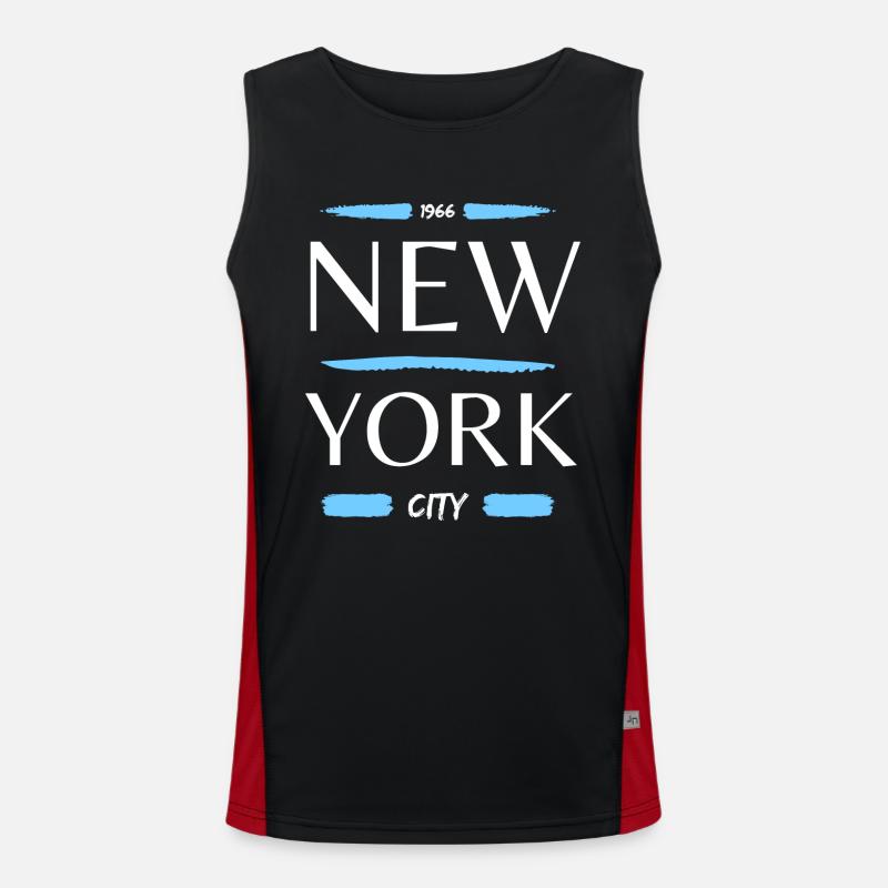 New York Funktionelles Kontrast-Tank Top für Männer 