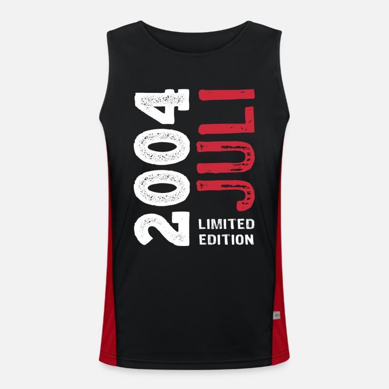 Limited Edition Juli 2004 - Geburtstag - Geschenk Funktionelles Kontrast-Tank Top für Männer 