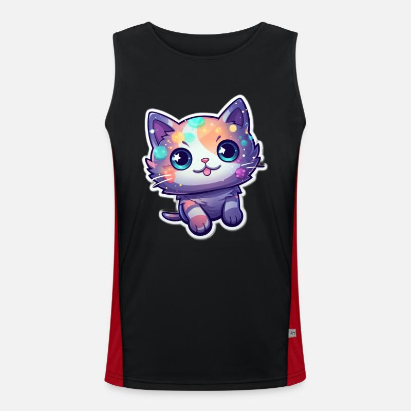 Un mignon chat Débardeur respirant contrasté Homme 