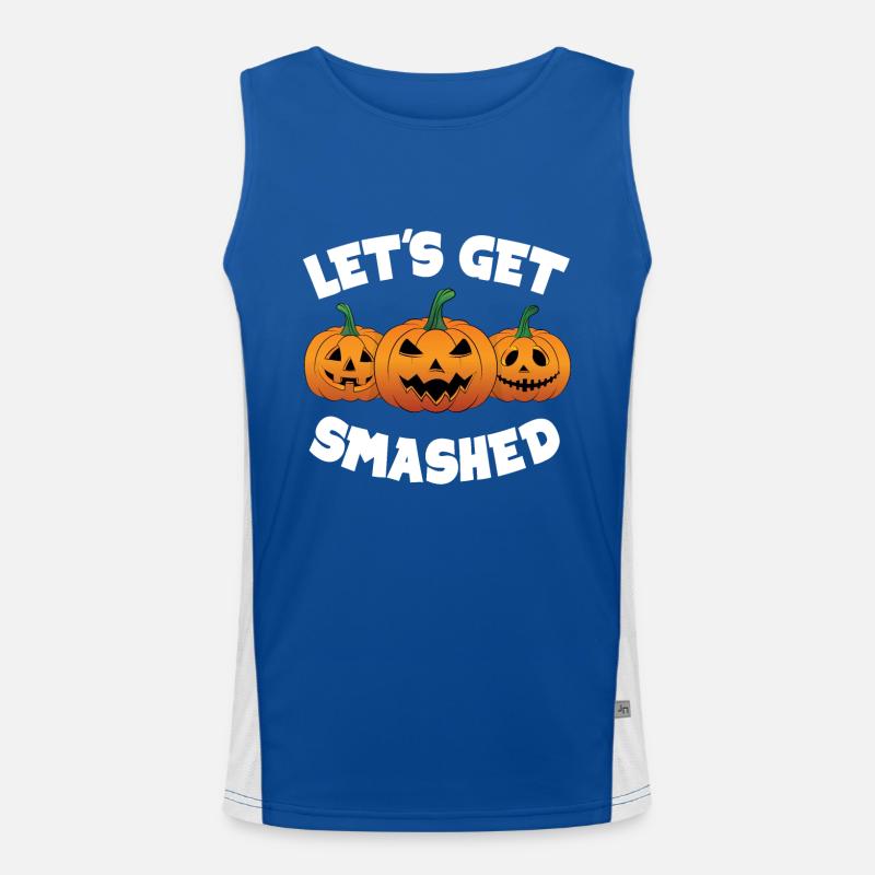 Let's Get Smashed Pumpkins Men's Functional Contrast Tank Top 