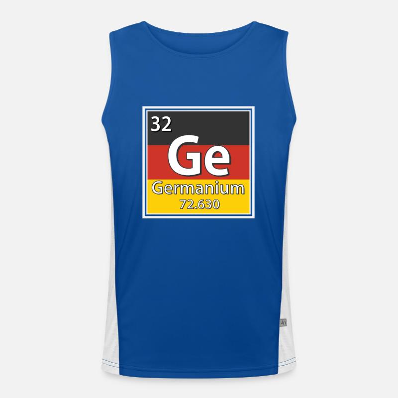 Periodensystem der Germanium-Elemente Funktionelles Kontrast-Tank Top für Männer 