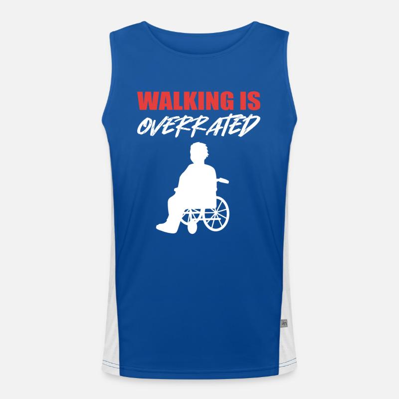 Rollstuhl Funktionelles Kontrast-Tank Top für Männer 