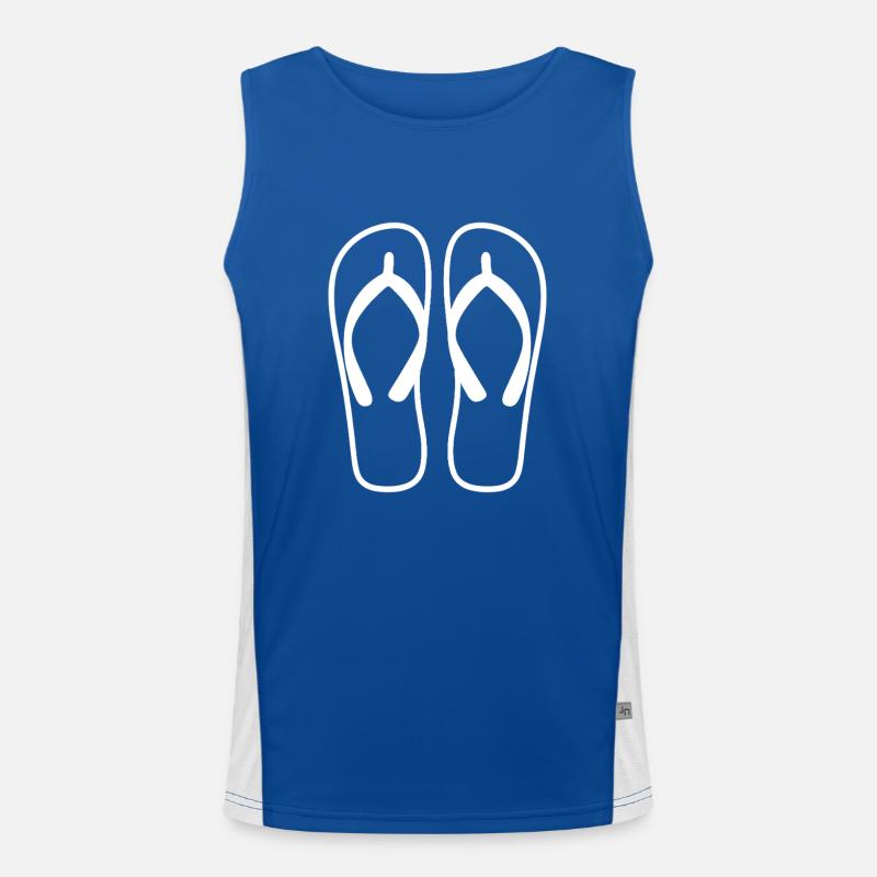Flip flops Men's Functional Contrast Tank Top 