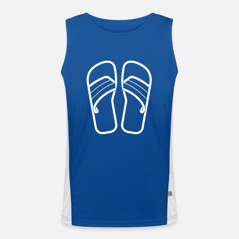 Flip flops Men's Functional Contrast Tank Top 