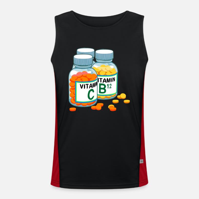 vitamines Débardeur respirant contrasté Homme 