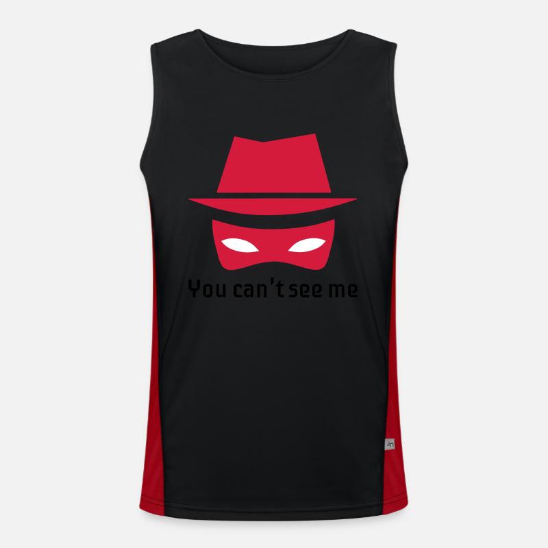 The invisible spy Men's Functional Contrast Tank Top 