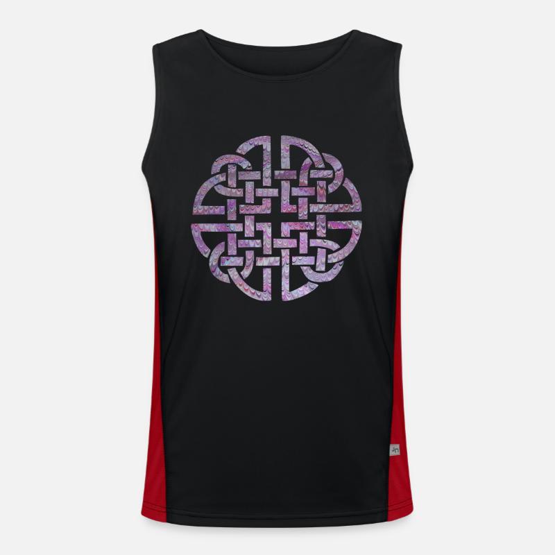 Celtic knot 8 e 62 - Men's Functional Contrast Tank Top  - black/red