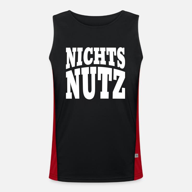 Nichtsnutz Funktionelles Kontrast-Tank Top für Männer 