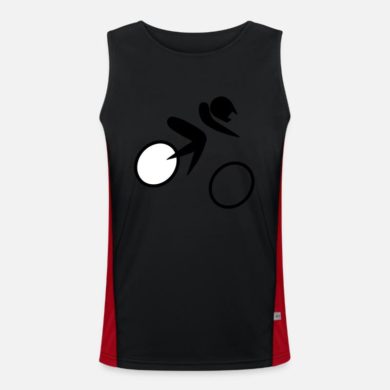 Terrain Courses de vélos Débardeur respirant contrasté Homme 