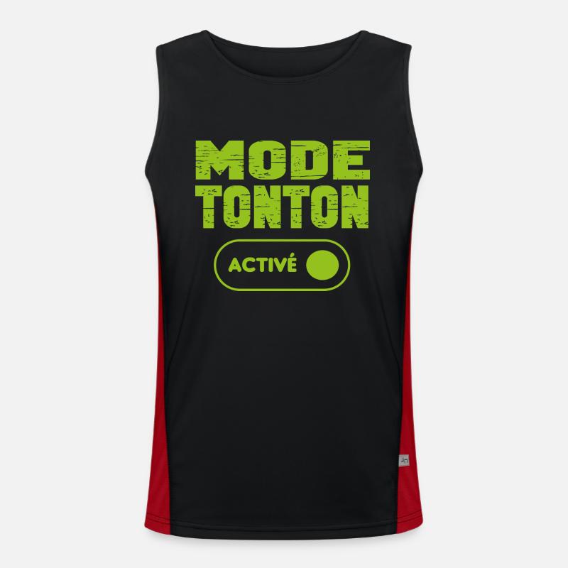 Mode tonton activé Débardeur respirant contrasté Homme 