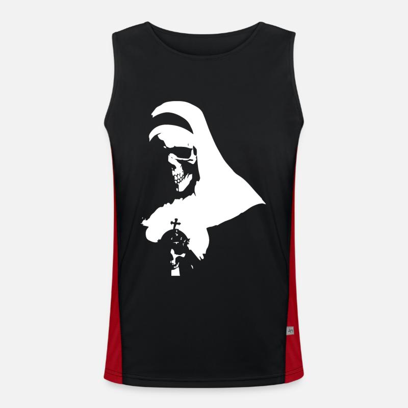 Umarme die Schatten mit satanischen Nonnen, Okkulten und Funktionelles Kontrast-Tank Top für Männer 