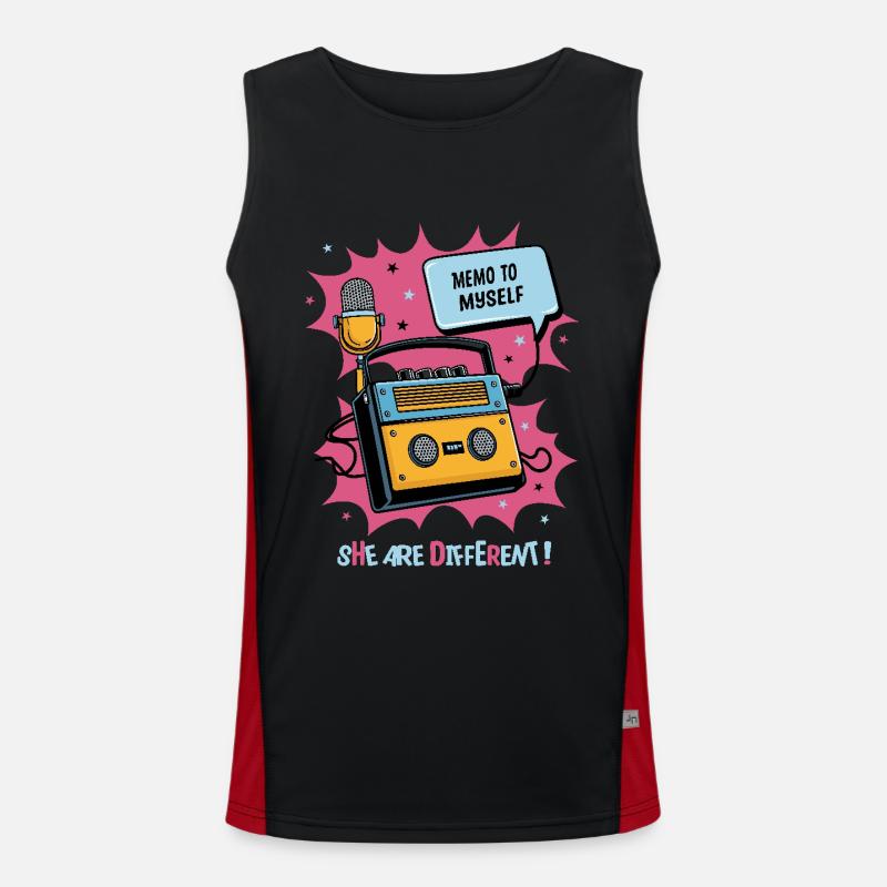 Sie sind anders ! Funktionelles Kontrast-Tank Top für Männer 